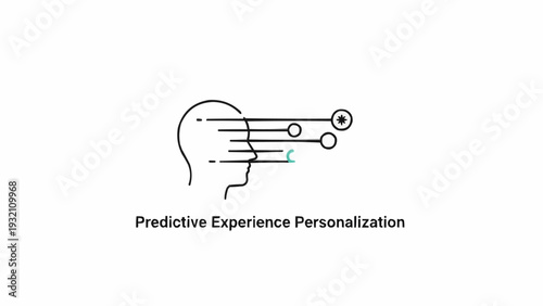 Predictive Experience Personalization Technology Concept.