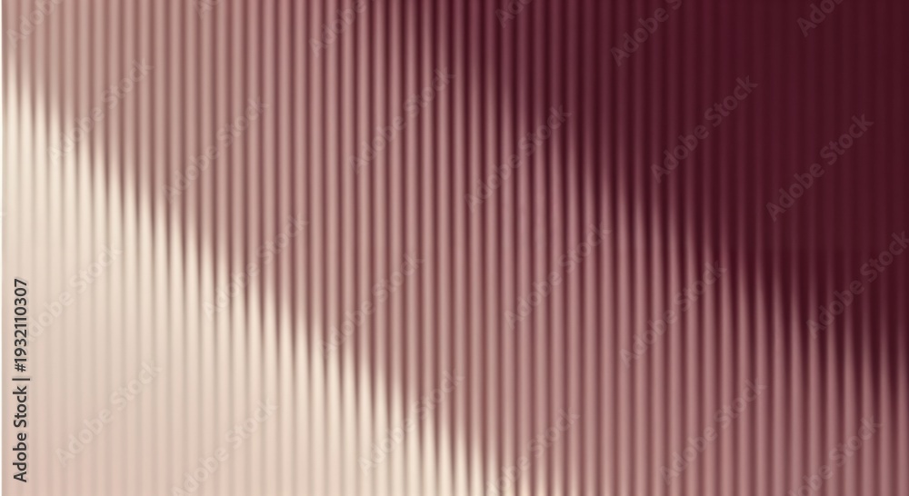 Obraz premium Abstract background with vertical lines and a diagonal gradient transition from light cream to dark burgundy red