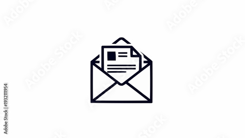 Envelope with letter inside.