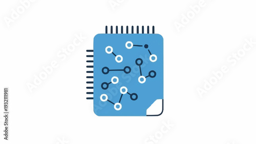 Microchip electronic circuit board component.