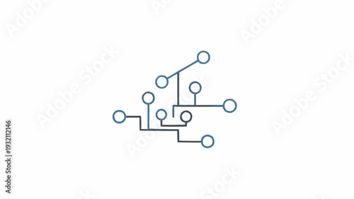 Simple Line Diagram with Circles and Connections.