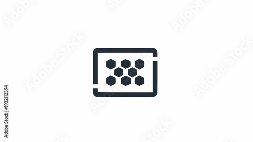 Simple Icon of Blackberries in Container.