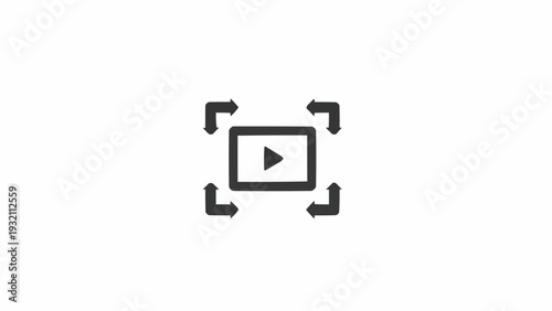 Play button icon with arrows.