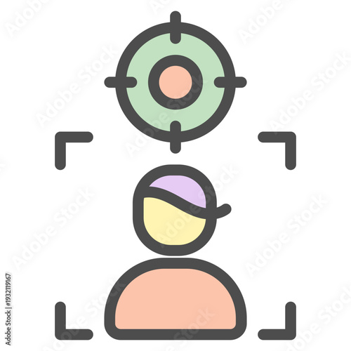 Male target illustration