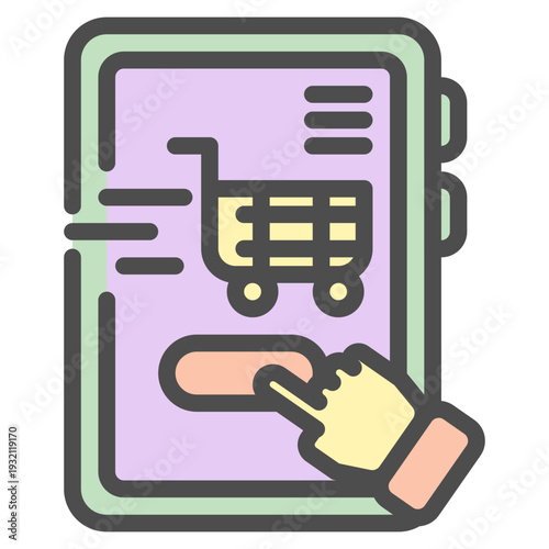 Mobile shop illustration