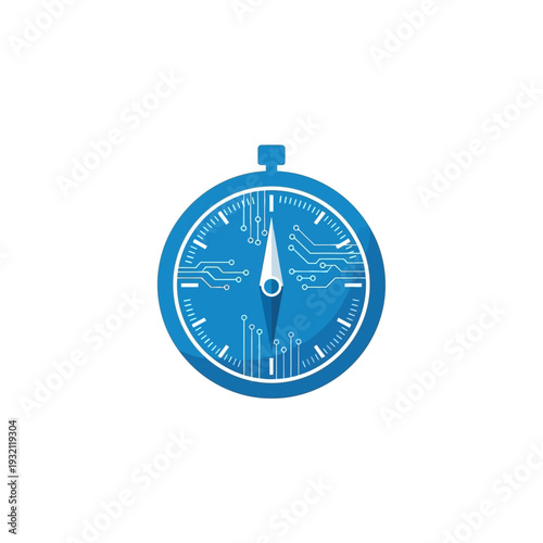 Digital Speedometer with Integrated Circuitry symbolizing technology and efficiency