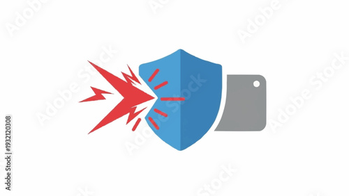 Shield protecting USB flash drive.