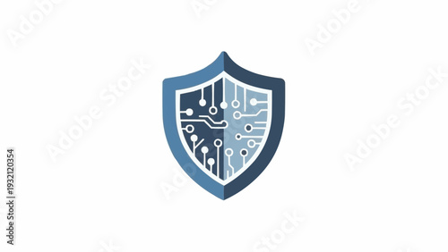 Shield with circuit board design.