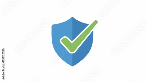 Shield with green check mark icon.