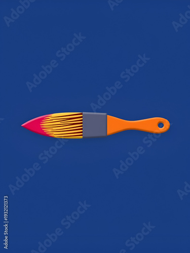 horizontally vibrating animation of paint brush symbol icon