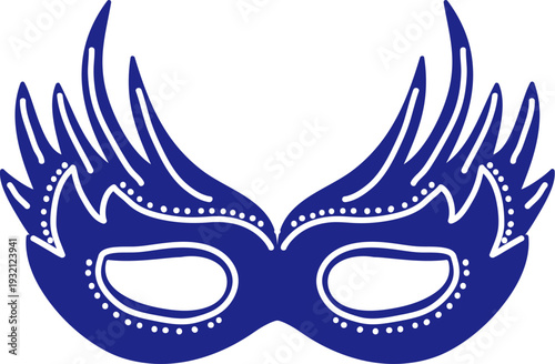 Mask Carnival Feathered Silhouette