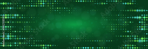 Green Digital Matrix Data Stream Background, Cyber Security and Coding Concept