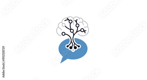 Brain with tree roots growing out.