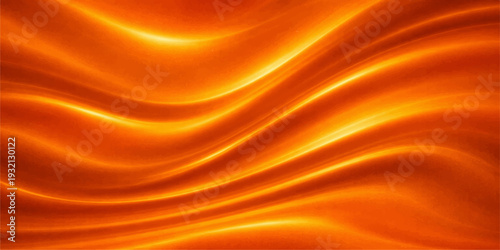 A flowing abstract red silk background with soft satin waves and golden light creates a smooth liquid texture design for a luxury textile backdrop