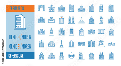 Business growth  icon set for business man