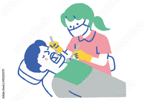 Man opening his mouth for dental treatment_color