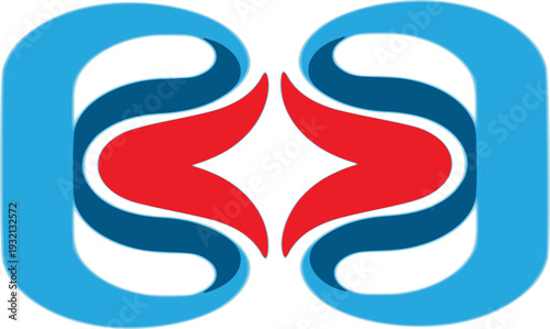 This energetic design represents diversity, movement, and synergy, suitable for logistics, media, or multi-national corporations.