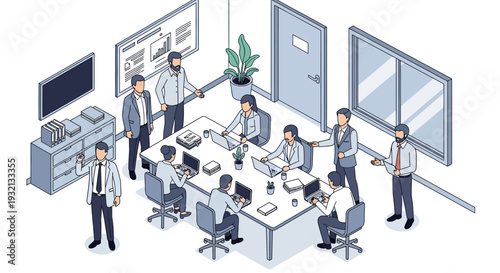 Business Meeting Illustration.