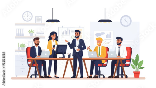 Business Meeting with Colleagues.