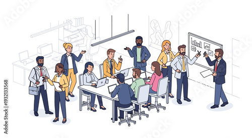 Business Meeting with Colleagues.