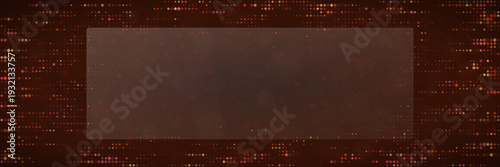Cybersecurity Data Breach Visualization Background with Red Digital Pixel Stream and Central Text Box