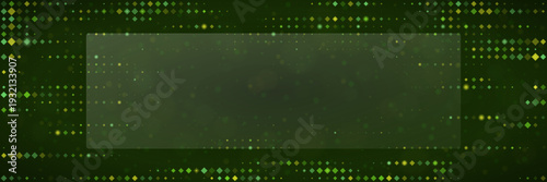 Green Digital Matrix Background for Cybersecurity and Data Encryption Technology