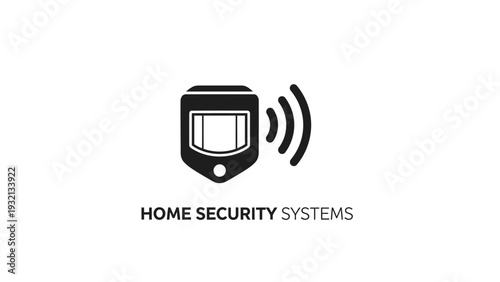 Home security system control panel device.