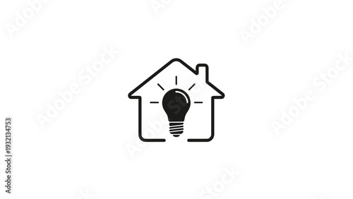 House with light bulb icon.