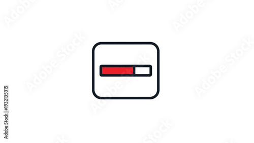 Low Battery Warning Indicator Icon.