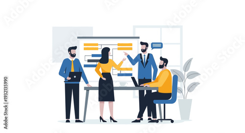 Business Team Collaboration Meeting.