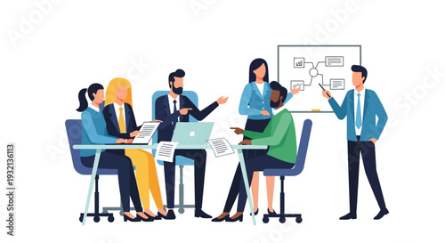 Business Meeting with Colleagues.