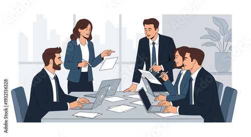 Business Meeting with Professionals.