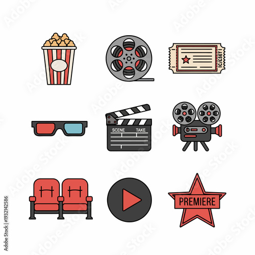 Collection of car service and travel related icons for transportation and logistics