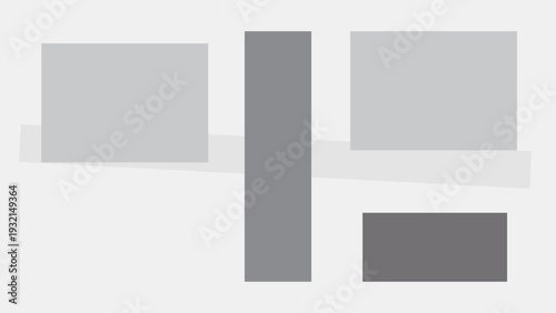 Minimal Comparison Layout with Vertical Divider and Geometric Frames for Business Presentation
