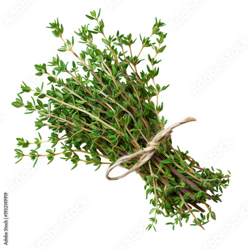 Fresh thyme bundle for cooking or seasoning