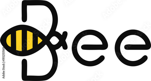Bumble Bee Creative Letter Logo