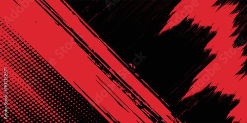 Black and red abstract grunge background with halftone style. grunge texture background.  football, basketball, baseball, tennis, rugby, bicycling design simple abstract modern. eps 10