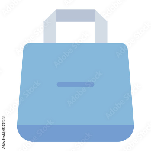 tote bag flat icon. canvas carry bag. youth fashion. daily lifestyle