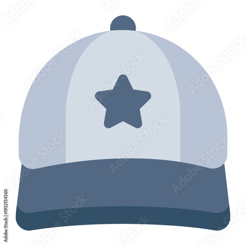 cap flat icon. fashion hat accessory. youth streetwear. casual style
