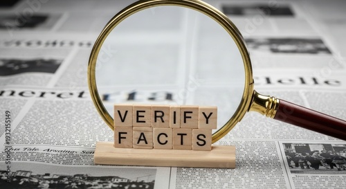 Magnifying Glass Highlights Verify Facts on News Articles