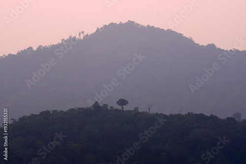 mountains with beautiful sky background