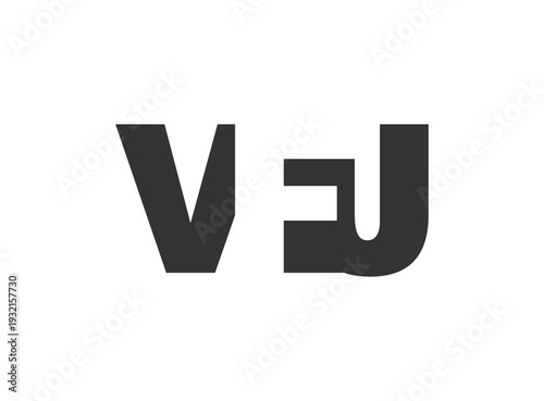 VFJ logo design. Initial letter V F J bold font style for tech startups, consulting, corporate branding. Creative company name, headlines typography identity, trendy logotype.