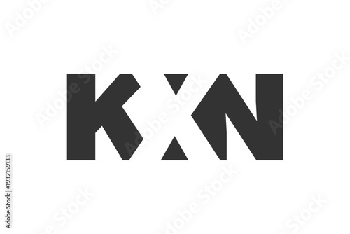 KXN logo design. Initial letter K X N bold font style for tech startups, consulting, corporate branding. Creative company name, headlines typography identity, trendy logotype.