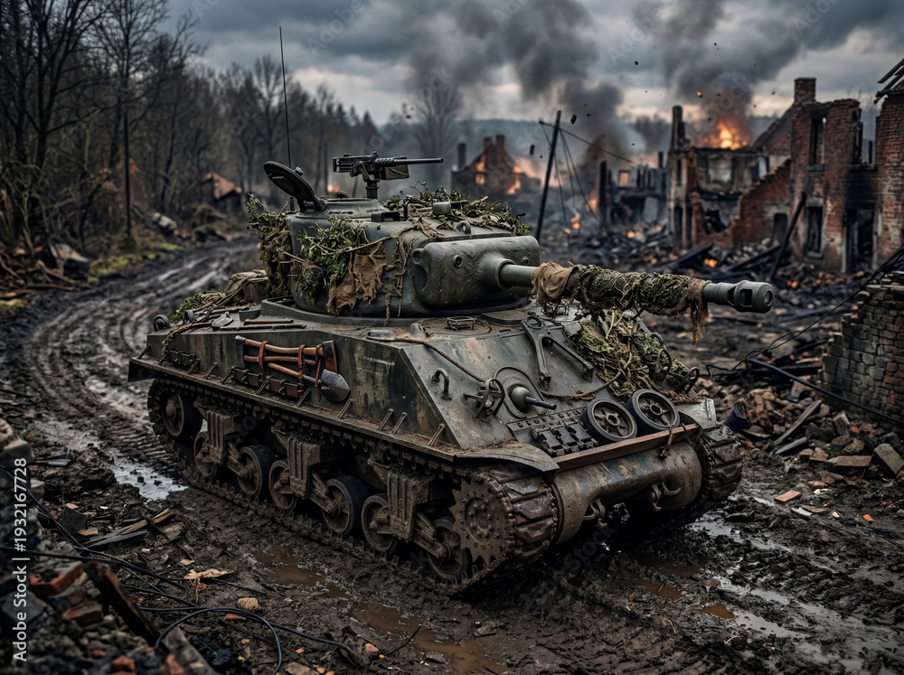 Obraz premium Sherman tank