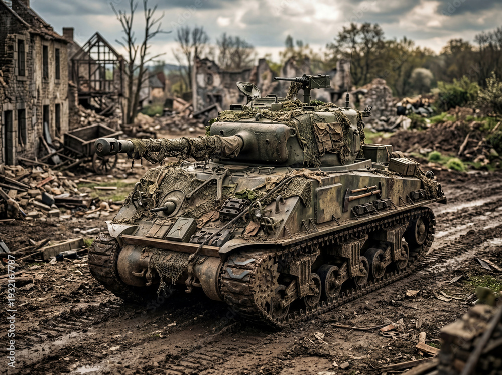 Obraz premium Sherman tank