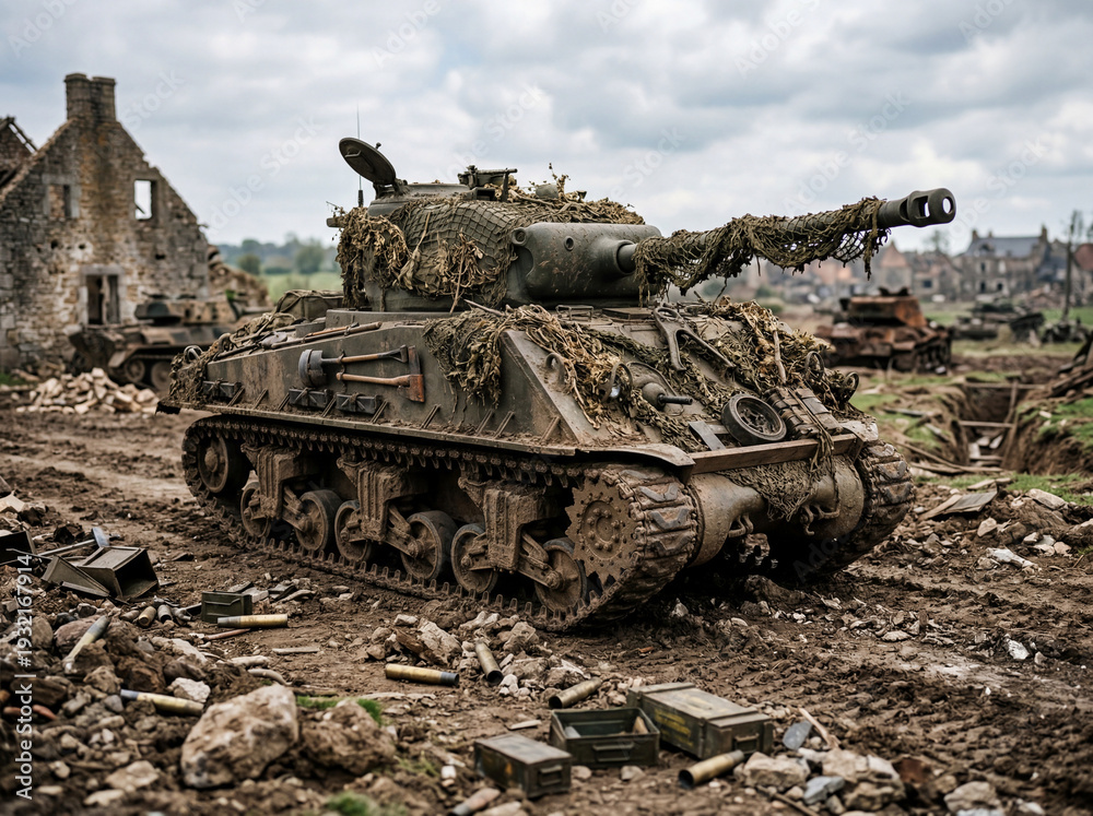 Obraz premium Sherman tank