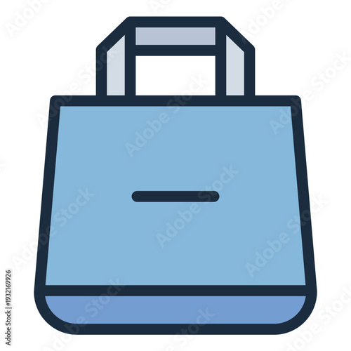 tote bag filled line icon. canvas carry bag. youth fashion. daily lifestyle