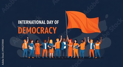 International day of democracy illustration