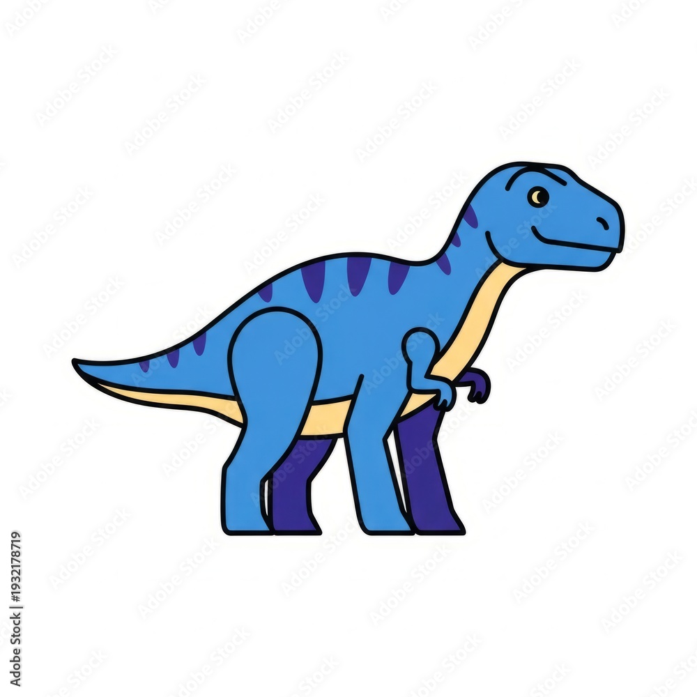 Fototapeta premium T-Rex flat vector illustration isolated on white background. Modern minimal dinosaur design perfect for kids themes, education, prehistoric concepts, branding, and commercial projects.