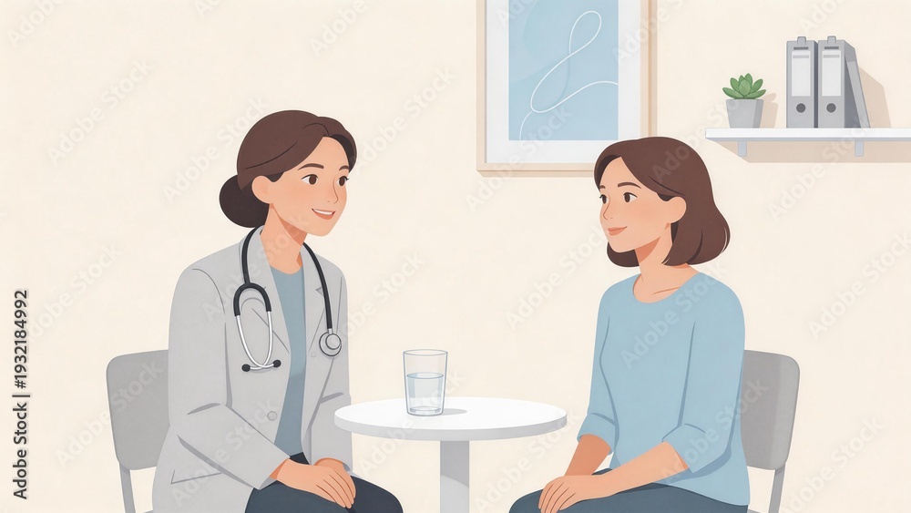 Fototapeta premium Doctor consulting patient in office